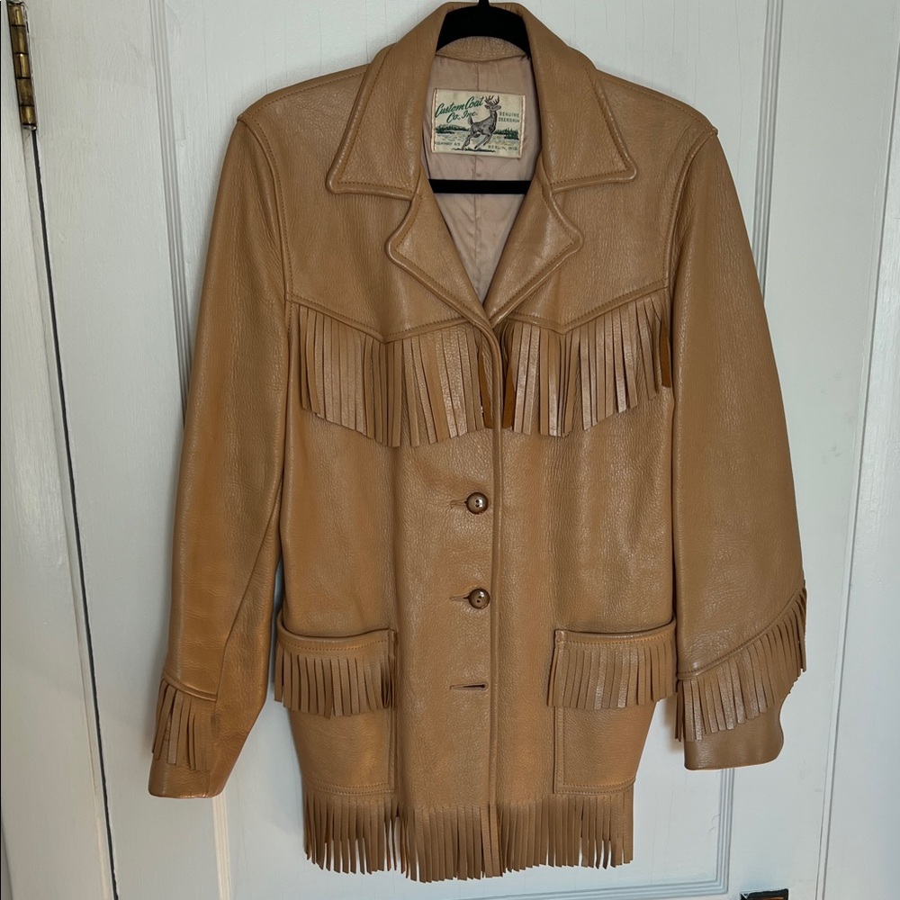 Fringe Leather Jacket - image 1